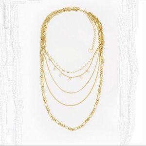 Jules Smith Gold Layered Chain Necklace